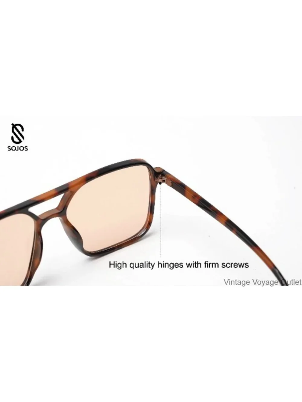 Retro 70s Aviator Square Sunglasses UV400 Unisex Driving Shades